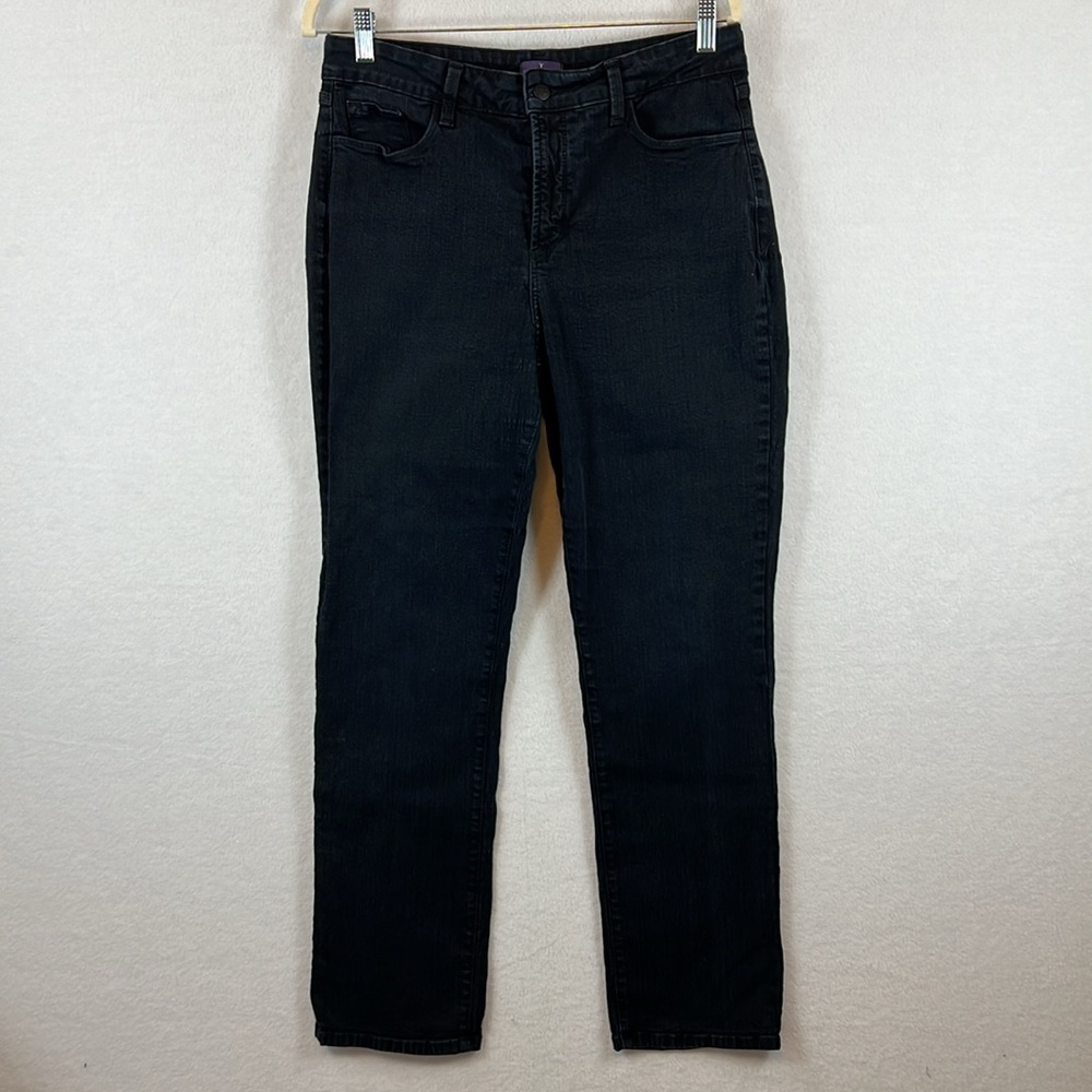 NYDJ Jeans Women’s Size 14 Black Mid Rise Skinny Leg